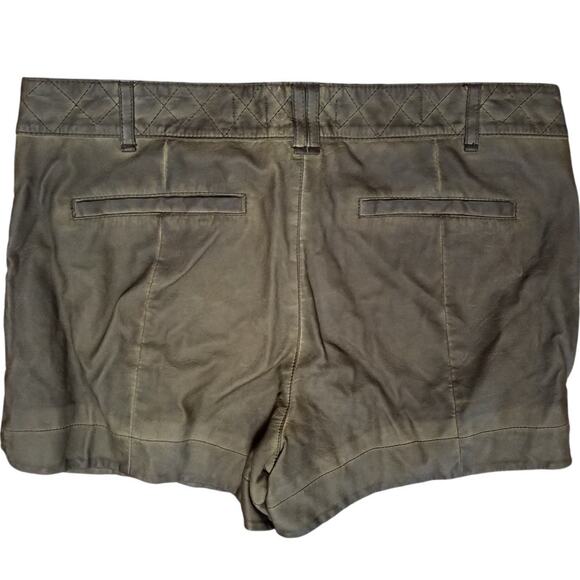 Pilcro and the Letterpress Anthropologie Womens 30 Quilted Vegan Leather Shorts - Picture 2 of 11